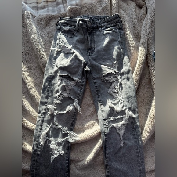 American Eagle Super High-rise Grey Jeggings - Picture 2 of 4